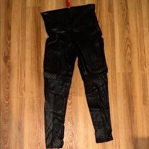 SPANX Shiny Black Leggings